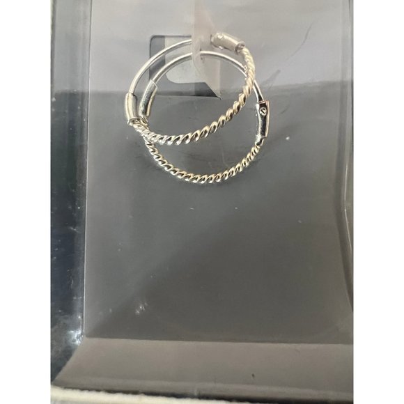 Sterling Silver (925) Twisted Earrings - Click Six - Picture 2 of 4